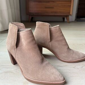 Dolce Vita Tan Suede Ankle Boots